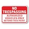 Signmission Safety Sign, 12 in Height, Aluminum, No Tres - No Tres Aut V A-1218 No Tres - No Tres Aut V - alternate 1